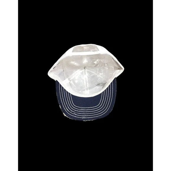 VINTAGE RARE - DeLong Trucker Hat Blue Denim - USA - GMC - Izuzu - Oldsmobile - Picture 6 of 9